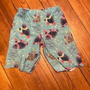 selling polar bear pajama shorts the size is medium 7/8 in kids